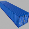 40ft Open Sided Shipping Container 3D Model (Standard Size)