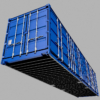 40ft Open Sided Shipping Container 3D Model (Standard Size)