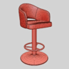 Luna Slot Machine Gaming Casino Stool 3D Model