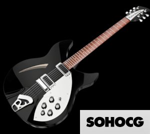 Rickenbacker 330 Electric Guitar 3D Model