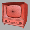 Old Vintage TV Retro Television 3D Model