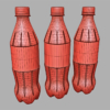 Coca Cola Zero Diet Coke Plastic Bottle 3D Model Collection