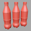 Coca Cola Zero Diet Coke Plastic Bottle 3D Model Collection