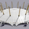 Millennium Dome O2 Arena London Concert Venue Exterior 3D Model