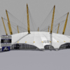 Millennium Dome O2 Arena London Concert Venue Exterior 3D Model