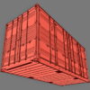 20ft Open Sided Shipping Container 3D Model (High Cube Size)