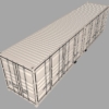 40ft Open Sided Shipping Container 3D Model (High Cube Size) Super Heavy