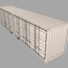 40ft Open Sided Shipping Container 3D Model (High Cube Size) Super Heavy