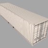 40ft Open Sided Shipping Container 3D Model (High Cube Size) Super Heavy