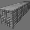 40ft Open Sided Shipping Container 3D Model (High Cube Size) Super Heavy