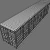 40ft Open Sided Shipping Container 3D Model (High Cube Size) Super Heavy