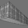 40ft Open Sided Shipping Container 3D Model (High Cube Size) Super Heavy