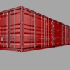 40ft Open Sided Shipping Container 3D Model (High Cube Size) Super Heavy