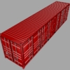 40ft Open Sided Shipping Container 3D Model (High Cube Size) Super Heavy