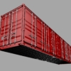 40ft Open Sided Shipping Container 3D Model (High Cube Size) Super Heavy