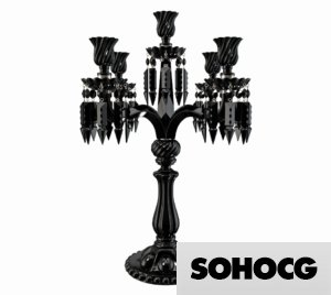 Candelabra Centerpiece 3D Model 5 Arm Branches