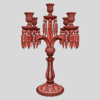 Candelabra Centerpiece 3D Model 5 Arm Branches