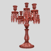 Candelabra Centerpiece 3D Model 5 Arm Branches