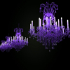 Chandelier 3D Model Lustre Crystal Traditional Light