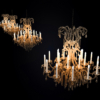 Chandelier 3D Model Lustre Crystal Traditional Light