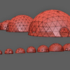 Geodesic Dome 3D Model Sphere Tent Structure Collection