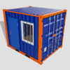 10ft Portable Office Container 3D Model Portacabin