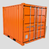 10ft Shipping Container 3D Model (Standard Size)