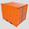 10ft Shipping Container 3D Model (Standard Size)