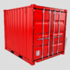 10ft Shipping Container 3D Model (Standard Size)