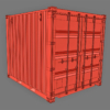 10ft Shipping Container 3D Model (Standard Size)