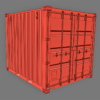 10ft Shipping Container 3D Model (Standard Size)