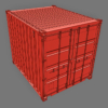 10ft Shipping Container 3D Model (Standard Size)