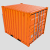 10ft Shipping Container 3D Model (Standard Size)