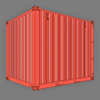 10ft Shipping Container 3D Model (Standard Size)