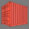 10ft Shipping Container 3D Model (Standard Size)