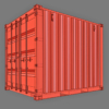 10ft Shipping Container 3D Model (Standard Size)