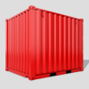 10ft Shipping Container 3D Model (Standard Size)