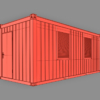 20ft Portable Office Shipping Container 3D Model Portacabin