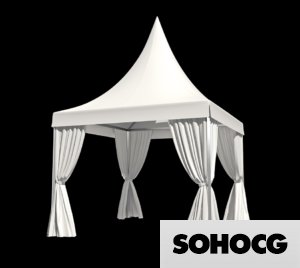 Pagoda Marquee Event Wedding Party Tent 3D Model