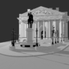 The Royal Exchange London Exterior 3D Model