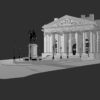 The Royal Exchange London Exterior 3D Model