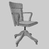 Antique Bankers Chair 3D Model