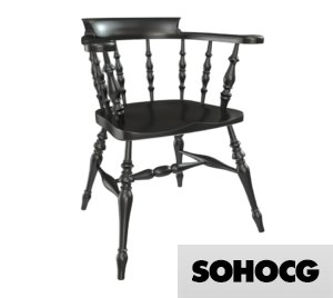 Smokers Bow Chair 3D Model