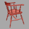 Smokers Bow Chair 3D Model