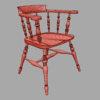 Smokers Bow Chair 3D Model