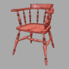 Smokers Bow Chair 3D Model