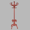 Vintage Antique Hat & Coat Stand 3D Model