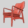 Haddie Malmo Wood Frame Chair & Sofa 3D Model Collection