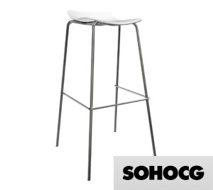 Glacier Exhibition Minimalist Bar Stool 3D Model