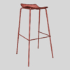 Glacier Exhibition Minimalist Bar Stool 3D Model